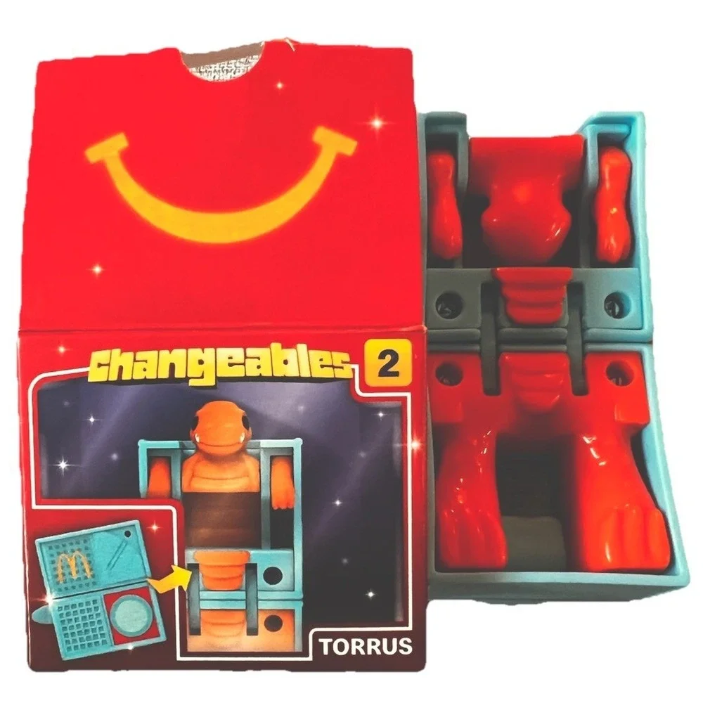 McDonald's Changeables 2 Toy Transformer Happy Meal w/‎ Box Vintage Play 2 Ways
